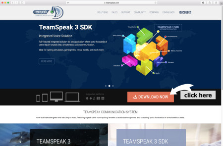 Download TeamSpeak 3 by clicking here to visit TeamSpeak's website!